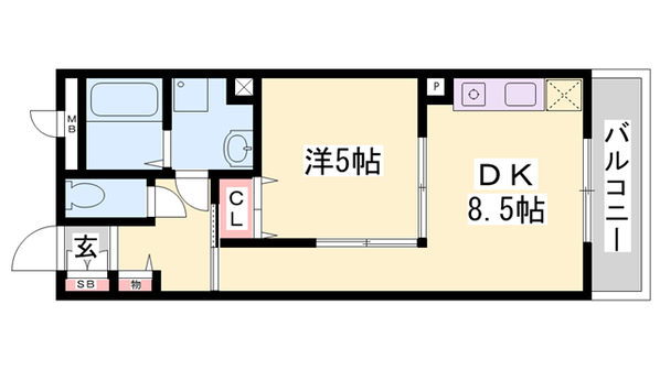 魚住駅 徒歩12分 1階の物件間取画像